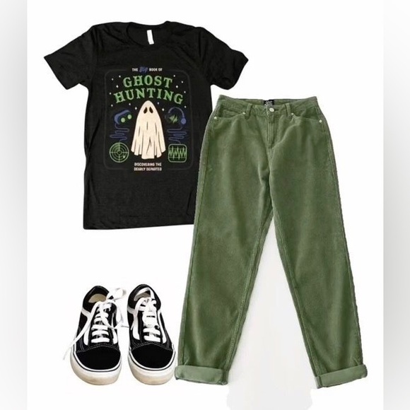 Green velvet pants Pierre Cardin vintage - Picture 16 of 16